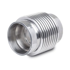 Vibrant Performance Exhaust Flex Connector, Exhaust Header Collector, Bellow Style, Weld-On, 2 Inch Inlet/ 2 Outlet, 3-1/4 Inch Length – 69633