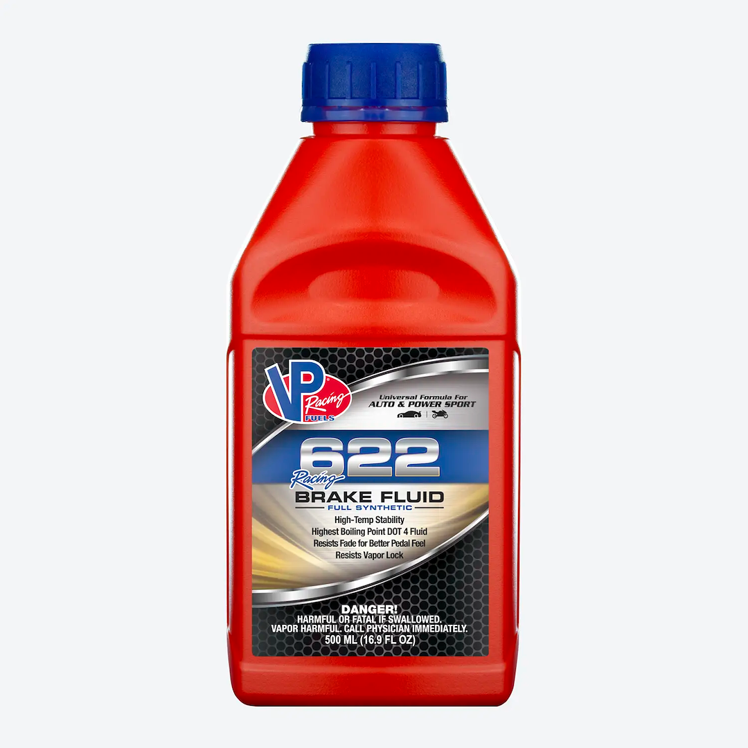 Vp Fuel Brake Fluid, 622 Racing, Single, 16.9 Ounce Bottle, Full Synthetic DOT 4 – 2551