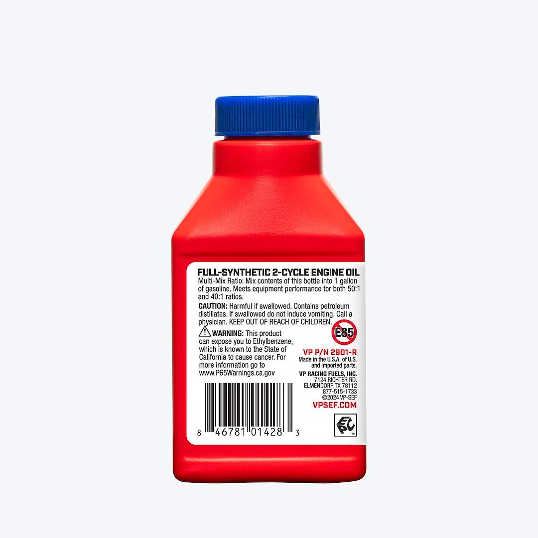Vp Fuel Oil, Used for 2-Stroke Small Engines, Full Synthetic, 2.6 Ounce Bottle, Single – 2901
