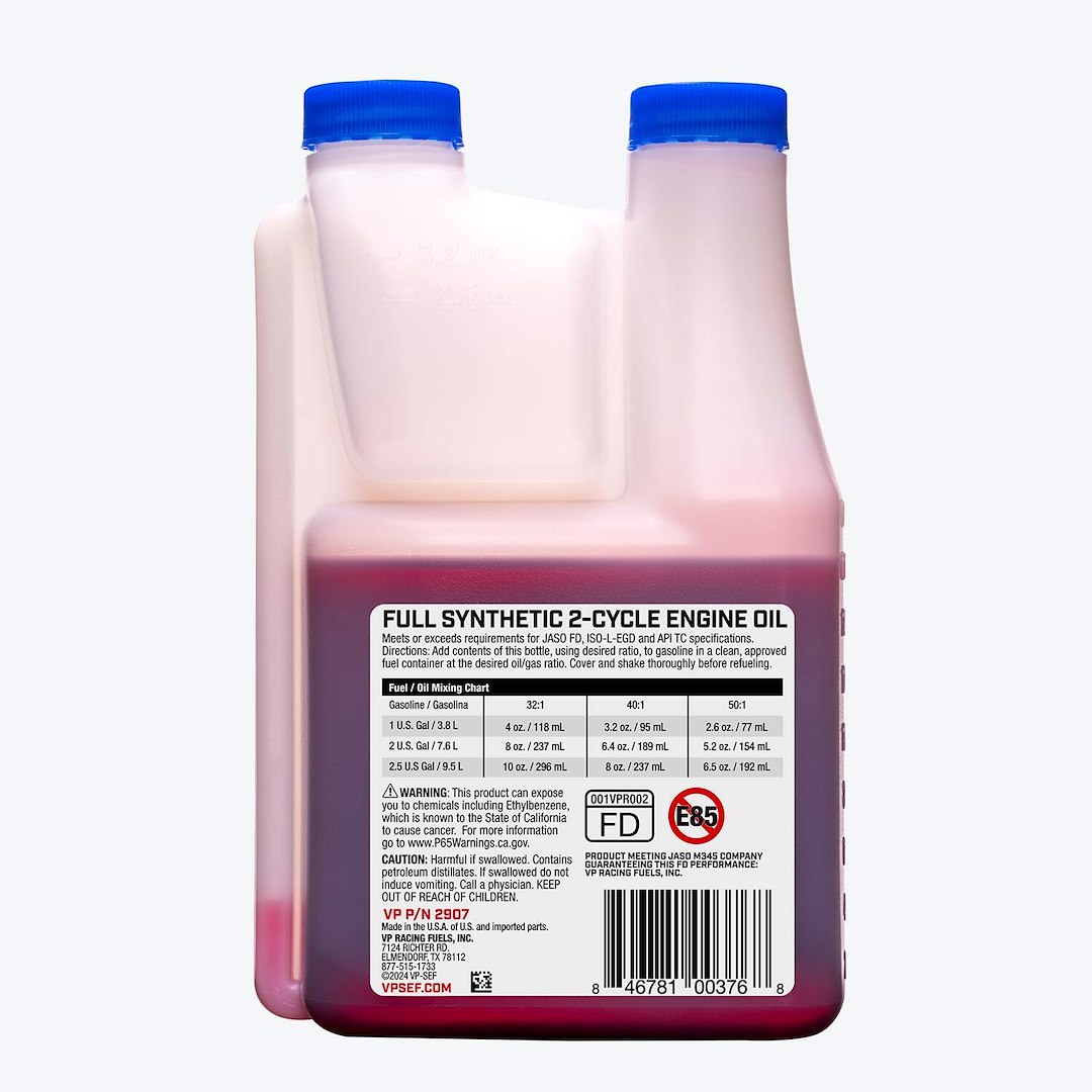 Vp Fuel Oil, Used for 2-Stroke Small Engines, Full Synthetic, 16 Ounce Bottle, Single – 2907