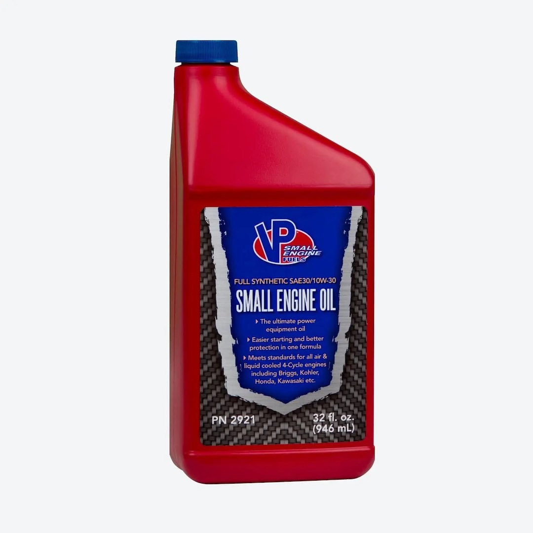 Vp Fuel Oil, SAE 30/ 10W-30, Used for 4 Cycle Small Engines, Full Synthetic, 1 Quart Bottle, Single – 2921