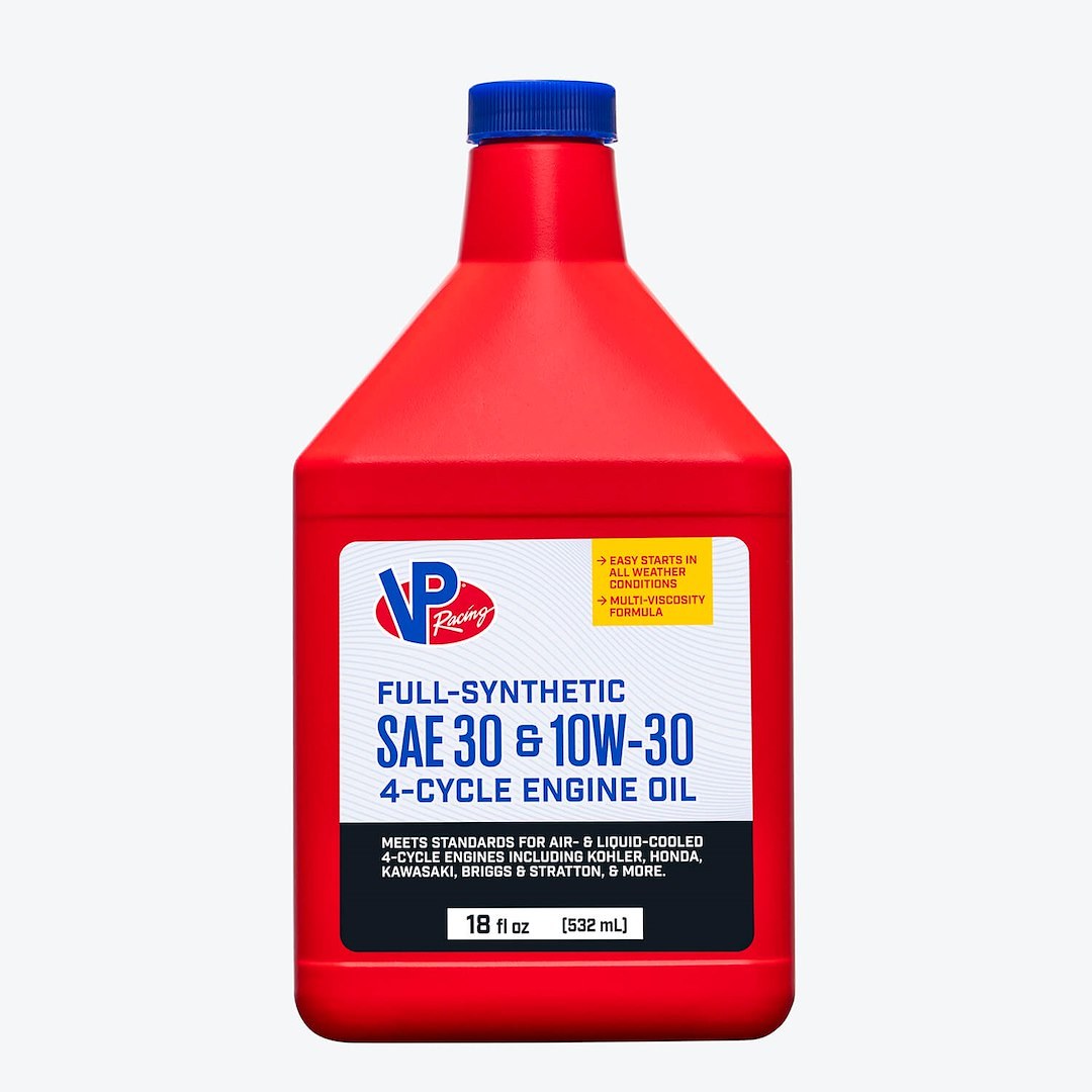 Vp Fuel Oil, SAE 30/ 10W-30, Used for 4 Cycle Small Engines, Full Synthetic, 18 Ounce Bottle, Single – 2927