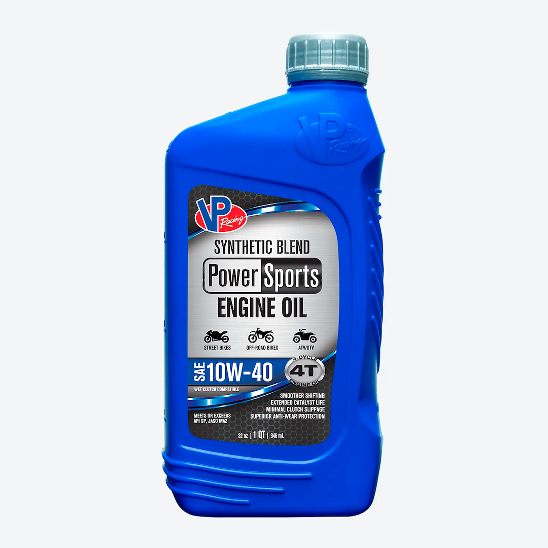 Vp Fuel Oil, Powersports, SAE 10W-40, 4T Full Synthetic Blend, 1 Quart Bottle, Single – 2935