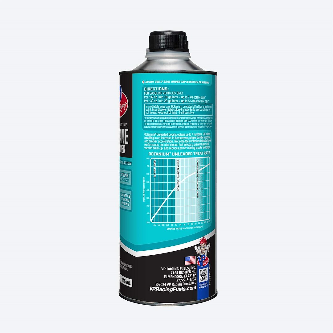 Vp Fuel Fuel Additive, Octanium®, Octane Booster, For Gasoline, Treats Up to 10 Gallons, 32 Ounce Bottle, Single – 29506