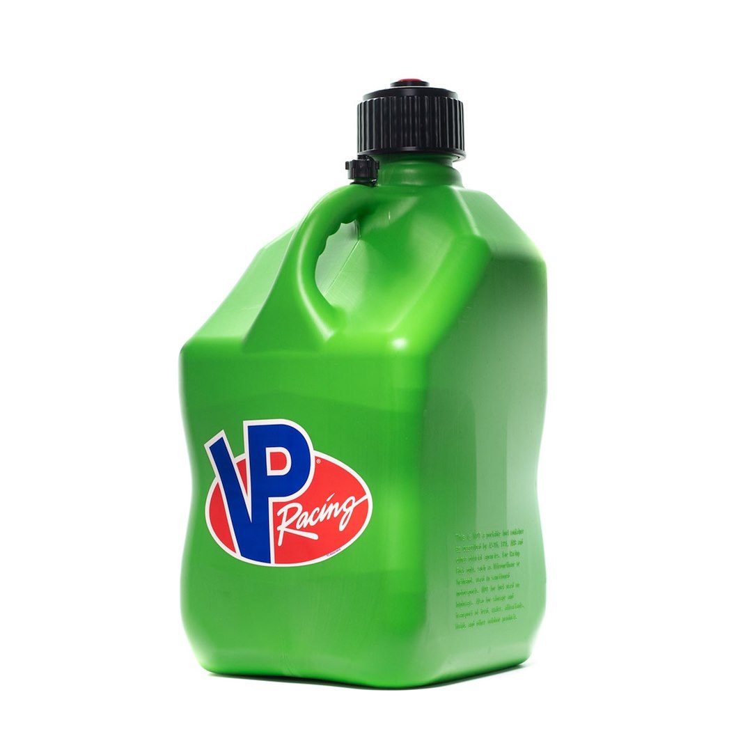 Vp Fuel Liquid Storage Container, Motorsport ®, Green, 5.5 Gallon, Free Standing, Polyethylene, Square Shape, With Cap, Single – 3562-CA
