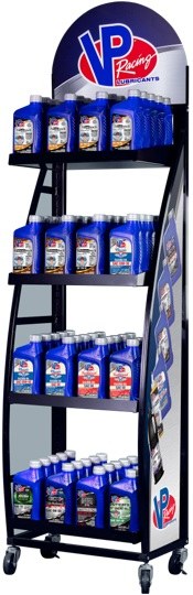 Vp Fuel Point of Purchase Display, Oil Bottle Rack, Metal Rack – 3789