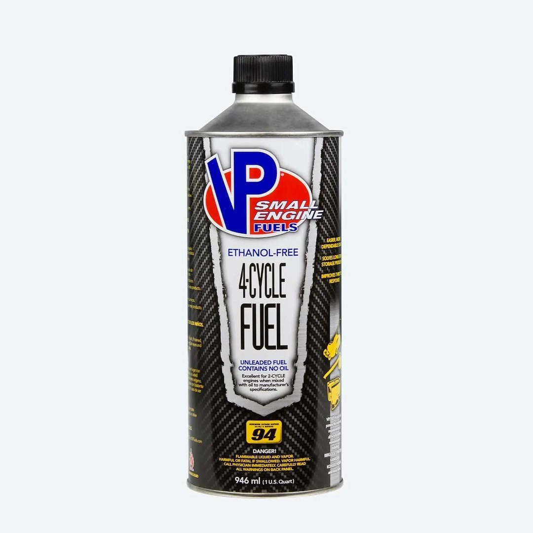 Vp Fuel Fuel, Use with Small Engines, Unleaded, 4 Cycle, Ethanol Free, 1 Quart Bottle, Single – 62051