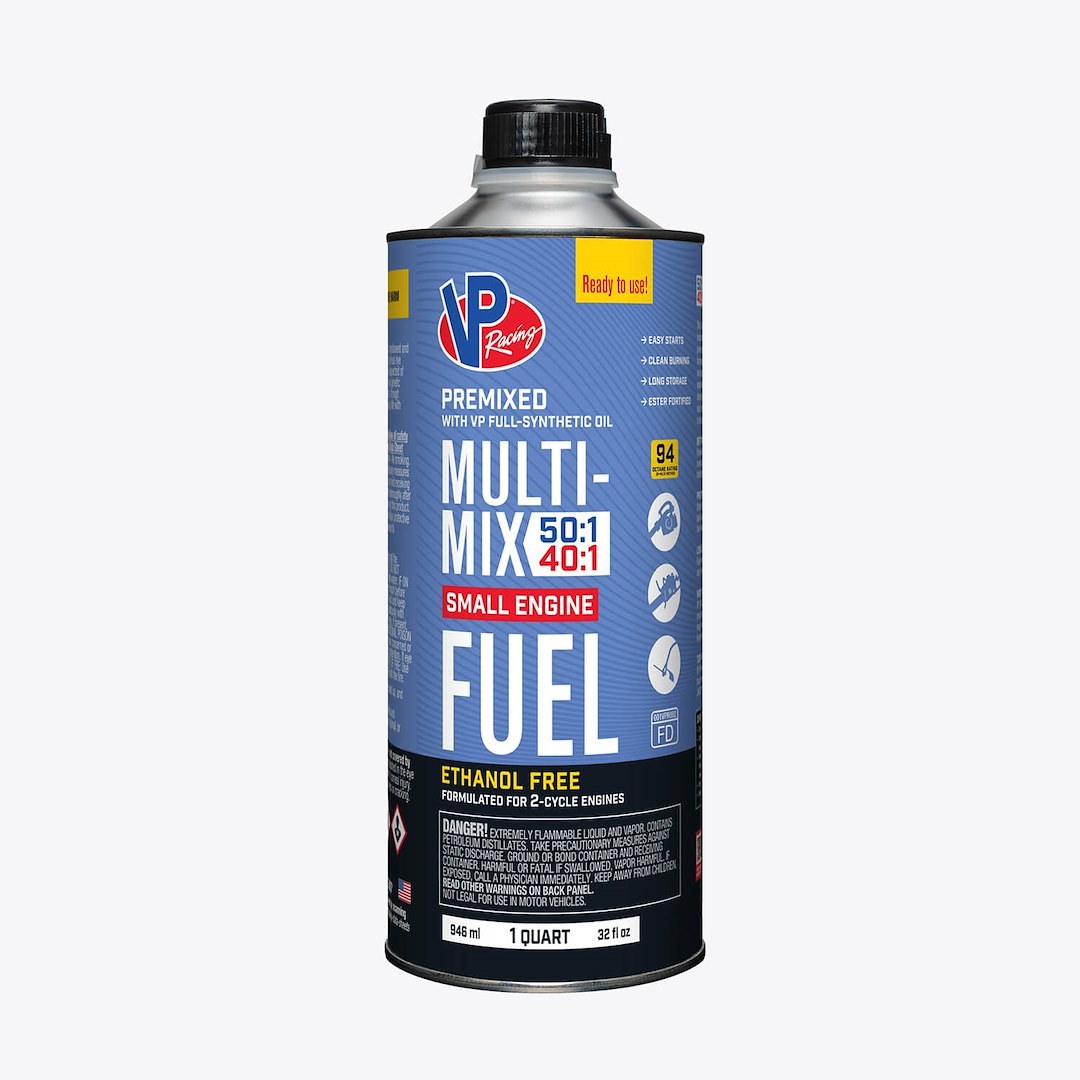Vp Fuel Fuel, Multi-Mix, Pre-Mixed Gas and Oil Use with 40:1 or 50:1 Ratio 2 Cycle Engines, Ethanol Free, Blue, 1 Gallon Can, Single – 6811