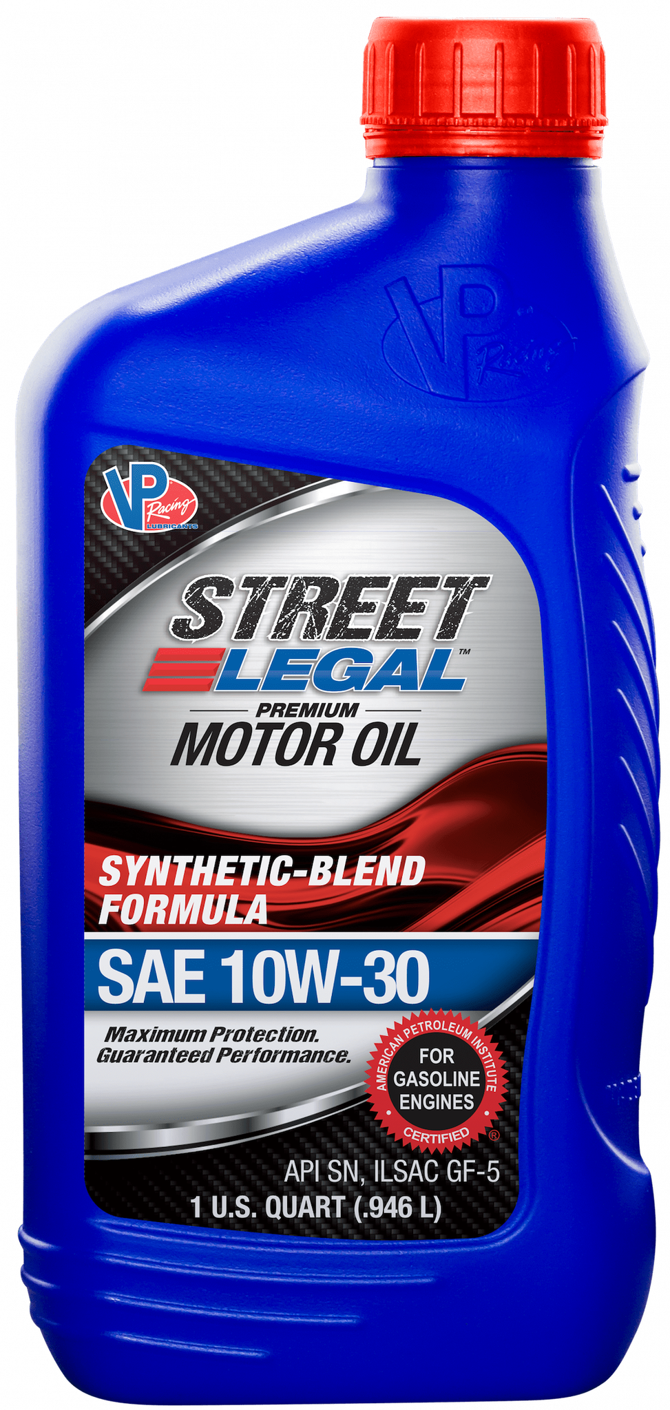 Vp Fuel Oil, Street Legal, SAE 10W-30, Synthetic Blend, 1 Quart Bottle, Single – VP3710343