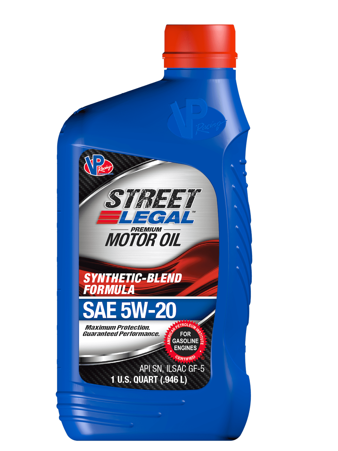 Vp Fuel Oil, Street Legal, SAE 5W-20, Synthetic, 1 Quart Bottle, Single – VP3752043