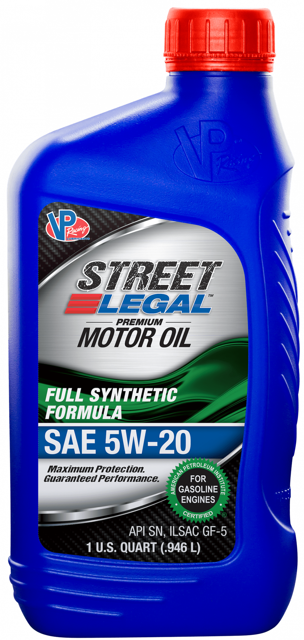 Vp Fuel Oil, Street Legal, SAE 5W-20, Full Synthetic, 1 Quart Bottle, Single – VP3952043