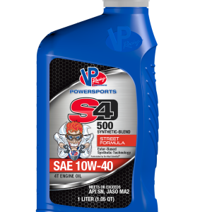 Vp Fuel Oil, Powersports, SAE 10W-40, Semi-Synthetic, 1.05 Quart Bottle, Single – VP7140403