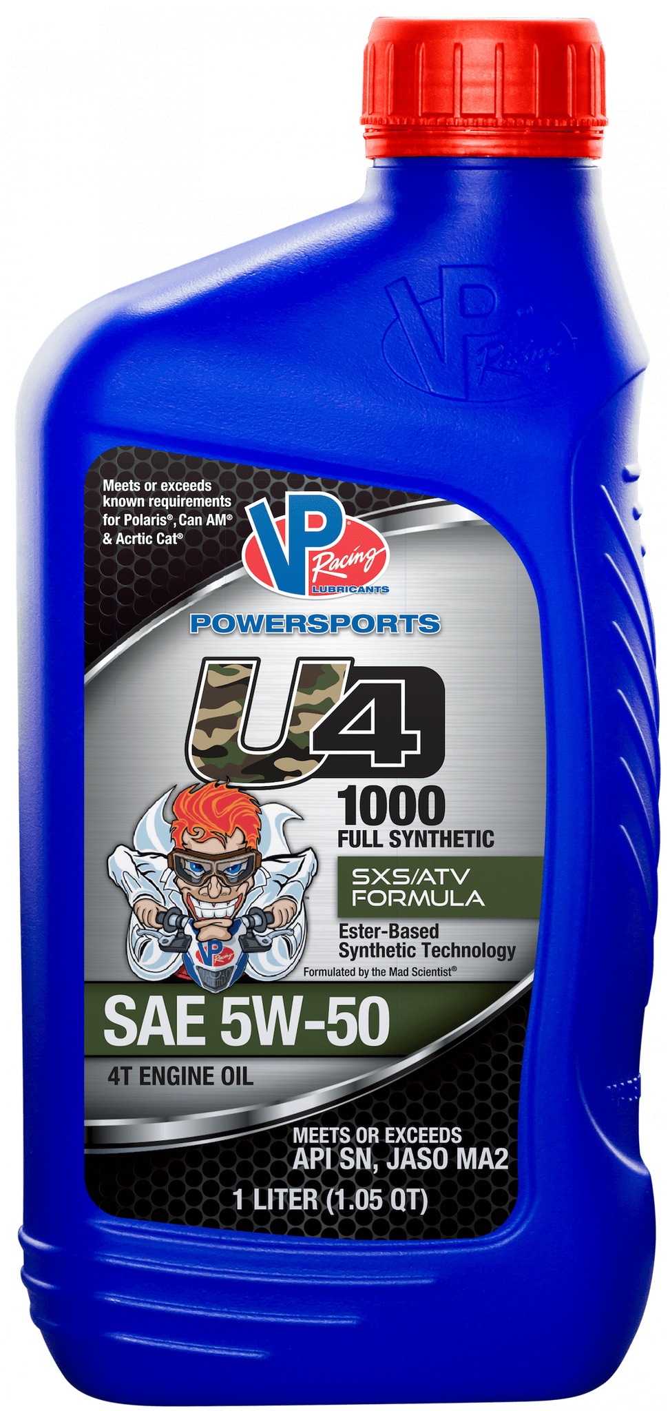 Vp Fuel Oil, Powersports, SAE 5W-50, Synthetic, 1.05 Quart Bottle, Single – VP7165503