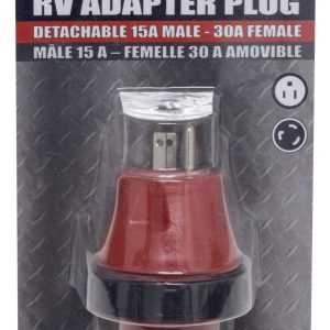 Valterra Power Cord Adapter, Mighty Cord ™, Use to Adapt 15 Amp Power for Use with 30 Amp Trailers, 15 Amp Male to 30 Amp Female – A10-1530DAVP