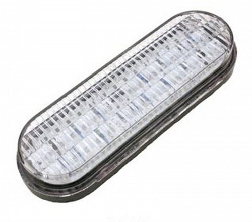 Valterra Backup Light – LED, Diamond Group, Single, White, Oval, 45-LED, 6-1/2 Inch Length X 2-1/4 Inch Width X 1-1/2 Inch Depth – DG52437VP