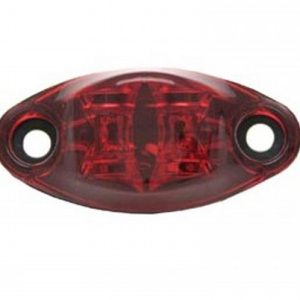 Valterra Clearance Light, Diamond Group, LED, Oval, 2-5/8 Inch Length X 1-1/4 Inch Width X 3/4 Inch Depth, Red Lens, 2 Diodes – DG52438VP
