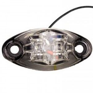 Valterra Clearance Light, Diamond Group, LED, Oval, 2-5/8 Inch Length X 1-1/4 Inch Width X 3/4 Inch Depth, Clear Lens/ Red LED, 2 Diodes – DG52441VP