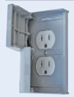 Valterra Receptacle, Diamond Group, Outdoor Use, 125 Volt AC Power, Non Ground Fault Interrupter, Dual Receptacle, White – DG52499SVP