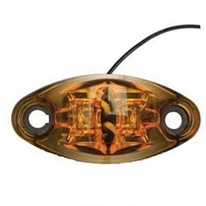 Valterra Clearance Light, Diamond Group, LED, Oval, 2-5/8 Inch Length X 1-1/4 Inch Width X 3/4 Inch Depth, Amber Lens, 2 Diode – DG52505VP