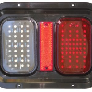 Valterra Trailer Light, Diamond Group, Stop/ Turn/ Tail Light, 76-LED, Rectangular, Amber/ Red – DG52721PB