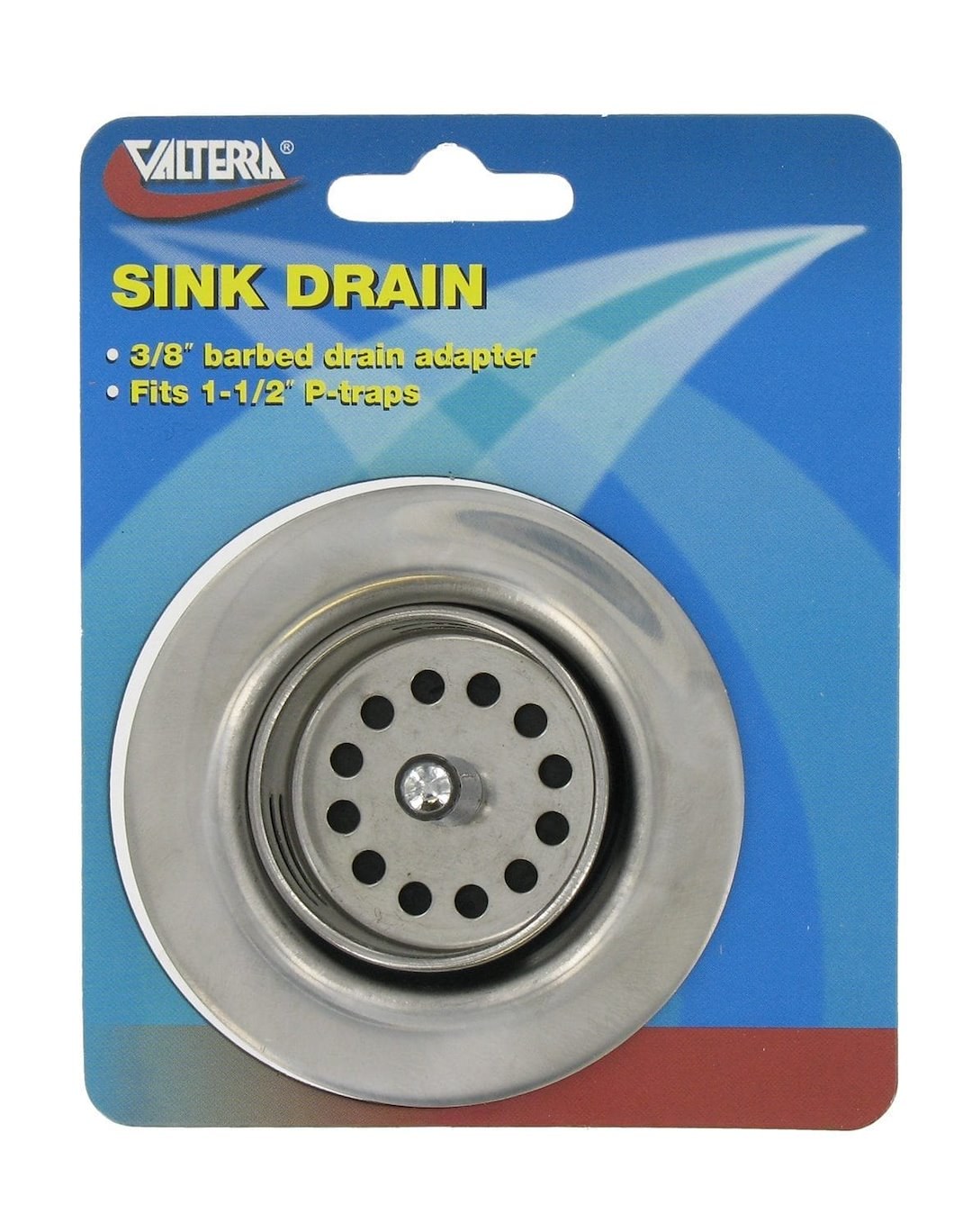 Valterra Sink Drain Assembly, Fits 1-1/2 Inch P-Traps, Drain with Strainer Basket, Metal, Single – A01-2011VP