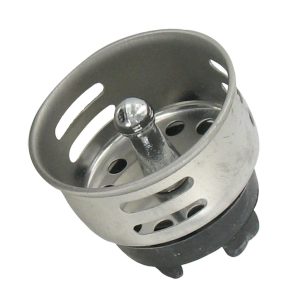 Valterra Waste Water Drain Strainer, Replacement Sink Strainer Basket, Stainless Steel, Single, With Retail Package – A01-2018VP
