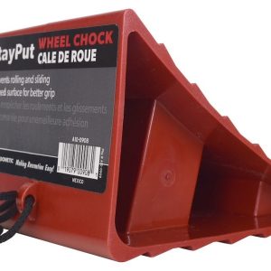 Valterra Wheel Chock, Red, Plastic, Single – A10-0908