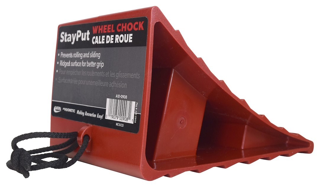 Valterra Wheel Chock, Red, Plastic, Single – A10-0908