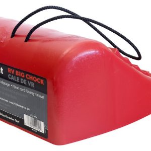 Valterra Wheel Chock, Big Chock, Red, Plastic, Single – A10-0914