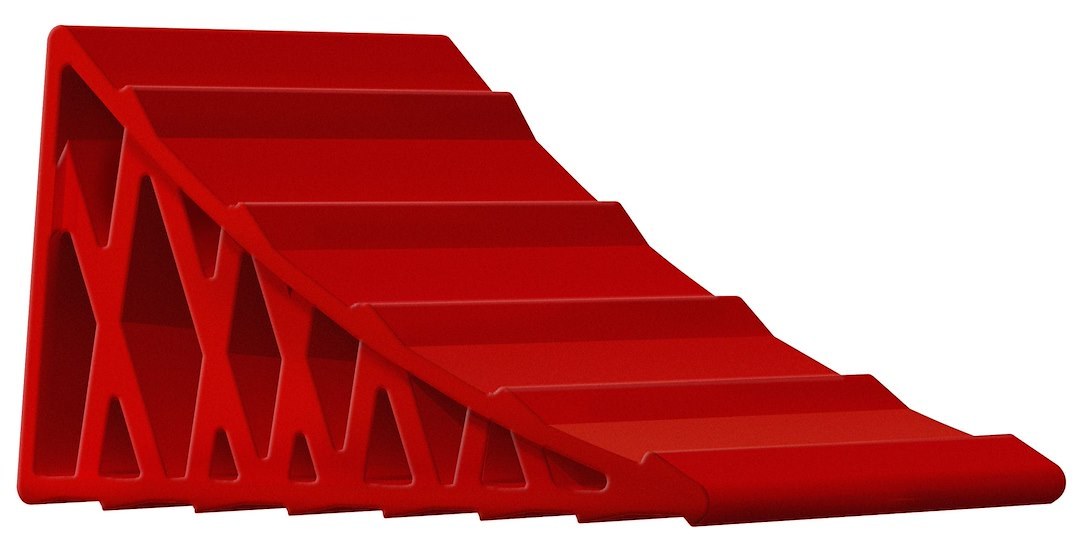 Valterra Wheel Chock, Stayput, Red, Plastic, 5-3/4 Inch Width, Single – A10-0915