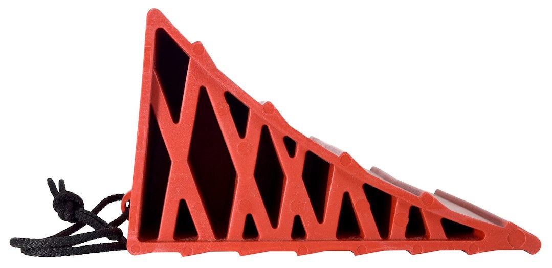 Valterra Wheel Chock, Stayput, Red, Plastic, 5-3/4 Inch Width, Single – A10-0915