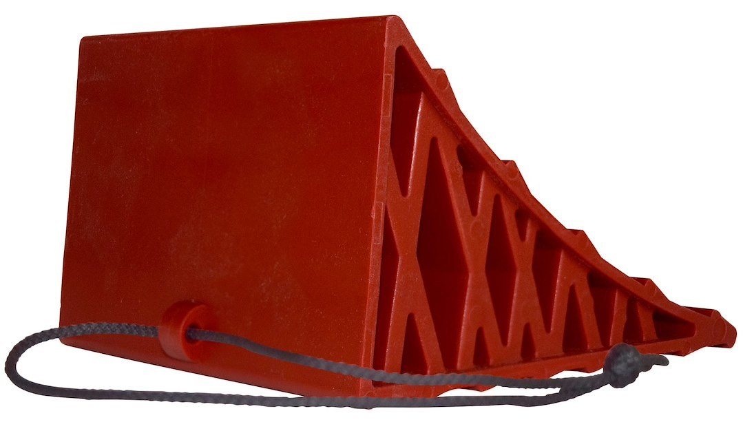 Valterra Wheel Chock, Stayput, Red, Plastic, 5-3/4 Inch Width, Single – A10-0915