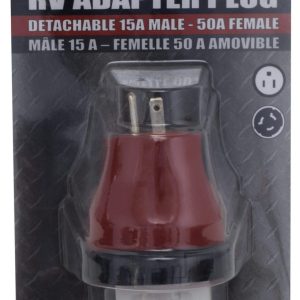 Valterra Power Cord Adapter, Mighty Cord ™, Use to Adapt 15 Amp Power for Use with 50 Amp Trailers, 15 Amp Male to 50 Amp Female – A10-1550DAVP