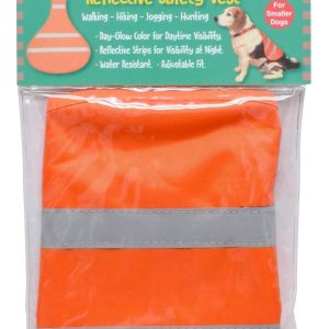 Valterra Pet Clothes, Safety Vest, For Small to Medium Size Dogs, Day-Glow Orange, Mesh with Reflective Strip, Elastic Strap Closure – A10-2007VP