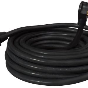 Valterra Power Cord, Mighty Cord ™, Power Supply Cord, 3 Prong, Single Outlet, 30 Amp, 50 Foot Length, Black, Without Plug Head Handle – A10-3050E