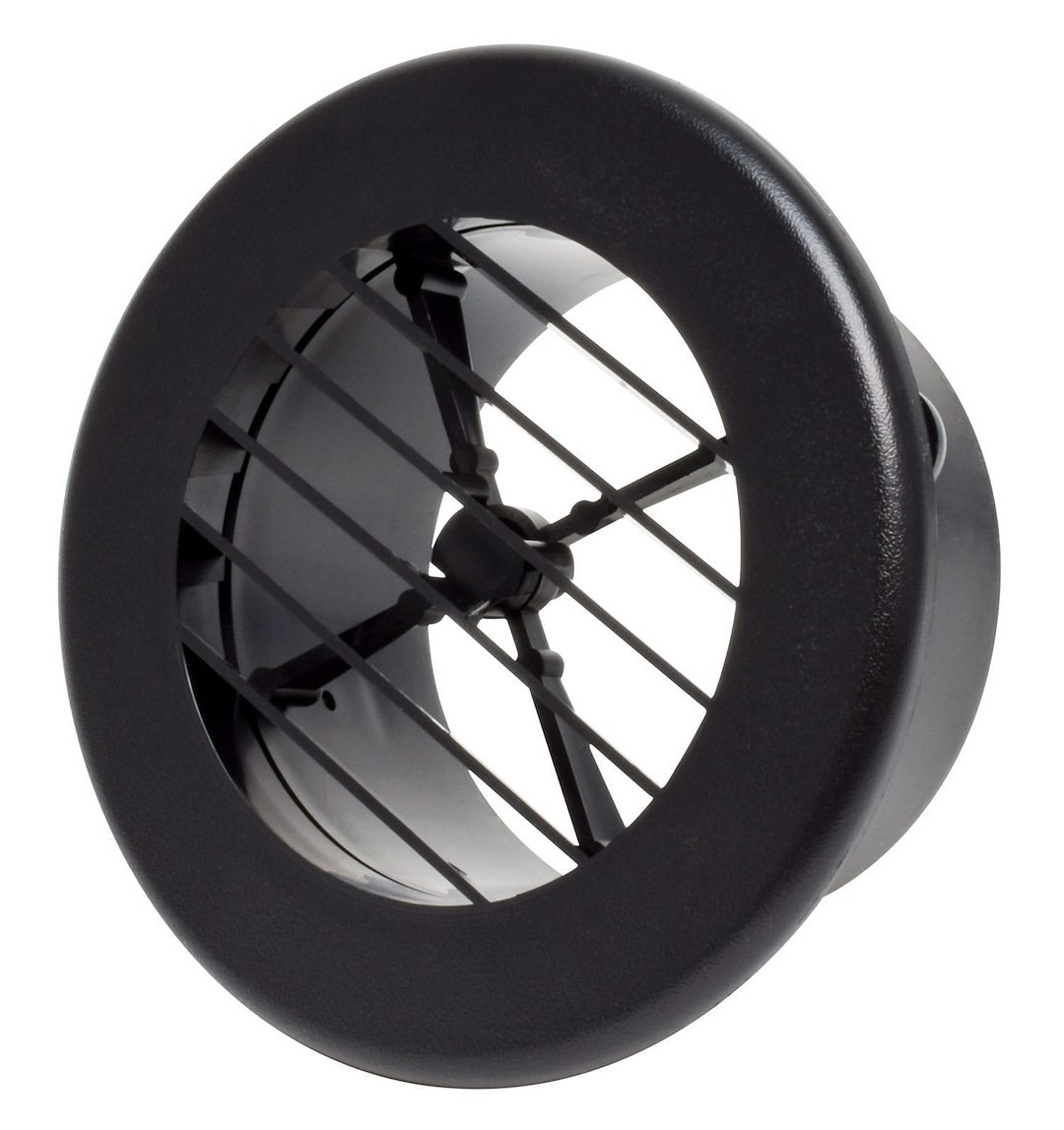 Valterra Heating/ Cooling Register, Without Damper, Black, Plastic – A10-3348VP