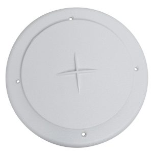 Valterra Heating/ Cooling Register, Ceiling Mount, 4 Inch Diameter, 360 Degree Rotation, White, Plastic – A10-3354VP