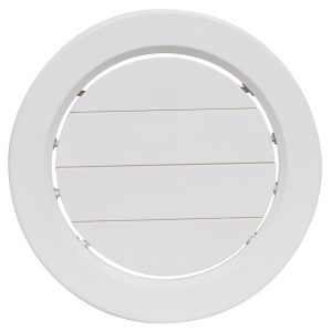 Valterra Heating/ Cooling Register, Ceiling Mount, 5 Inch Diameter, 7/8 Inch Collar, 360 Degree Rotating/ Dampered Vane Air Return – A10-3358VP