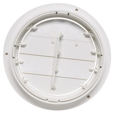 Valterra Heating/ Cooling Register, Ceiling Mount, 5 Inch Diameter, 7/8 Inch Collar, 360 Degree Rotating/ Dampered Vane Air Return – A10-3358VP
