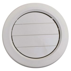 Valterra Heating/ Cooling Register, Ceiling Mount, 5 Inch Diameter, 7/8 Inch Collar, 360 Degree Rotating/ Dampered Vane Air Return – A10-3359VP