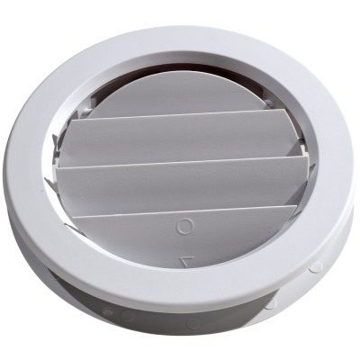 Valterra Heating/ Cooling Register, Ceiling Mount, 5 Inch Diameter, 7/8 Inch Collar, 360 Degree Rotating/ Dampered Vane Air Return – A10-3359VP