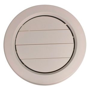 Valterra Heating/ Cooling Register, Ceiling Mount, 5 Inch Diameter, 7/8 Inch Collar, 360 Degree Rotating/ Dampered Vane Air Return, Beige – A10-3360VP