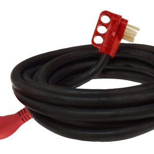 Valterra Power Cord, Mighty Cord ™, Power Supply Cord, 3 Prong, Single Detachable 90 Degree Outlet with Locking Ring, 50 Amp – A10-5025ED90