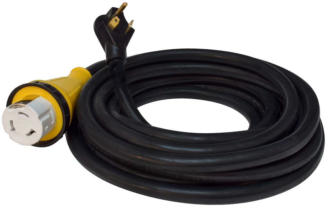 Valterra Power Cord, Mighty Cord ™, Power Supply Cord, Detachable Cord, 50 Amp, 36 Foot Length, Black, Without Plug Head Handle – A10-5036EDBK
