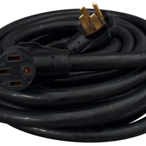 Valterra Power Cord, Mighty Cord ™, Power Supply Cord, 3 Prong, Single Outlet, 50 Amp, 6-8 Gauge, 4 Wire, 50 Foot Length, Black – A10-5050E