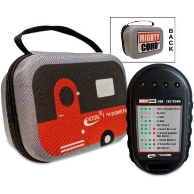 Valterra Circuit Tester, Mighty Cord ™, With Fault Indicator Lights, 50 Amp Outlet, 125 Volt/ 250 Volt AC – A10-50CTVP