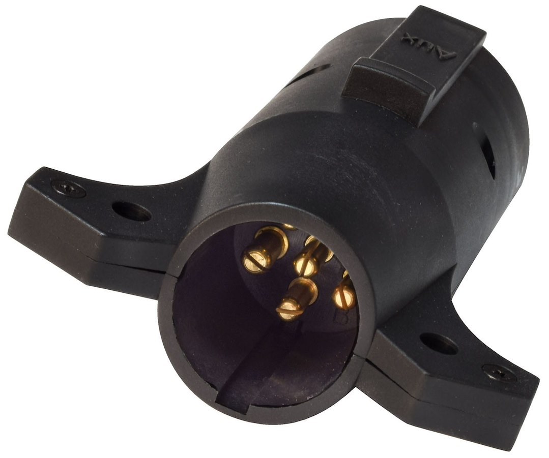 Valterra Trailer Wiring Connector Adapter, 7-WAY Pin to 6-WAY Pin, With Retail Package – A10-7276VP
