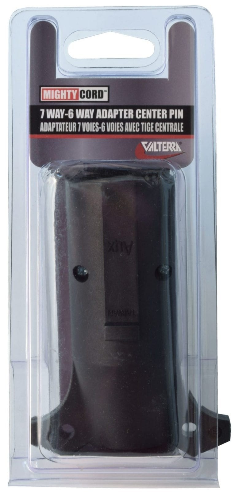 Valterra Trailer Wiring Connector Adapter, 7-WAY Pin to 6-WAY Pin, With Retail Package – A10-7276VP