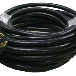 Valterra Power Cord, Mighty Cord ™, Power Supply Cord, 4 Prong with Twist Lock, Single Output, 30 Amp, 25 Foot Length, Black – A10-G30254E