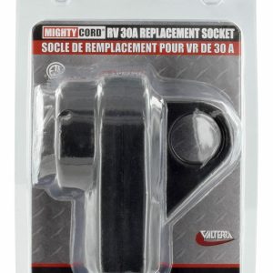 Valterra Power Cord Plug End, Mighty Cord ™, Replacement Receptacle Connector, 30 Amp, Female End, With Plug Head Handle, Black – A10-R30VP